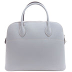 Hermes Bolide 37 Silver Handbag Epsom Light Blue — view 2