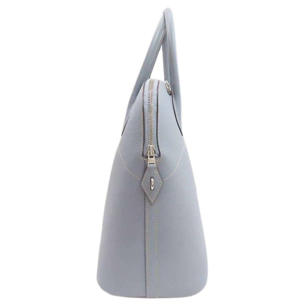 Hermes Bolide 37 Silver Handbag Epsom Light Blue — view 3