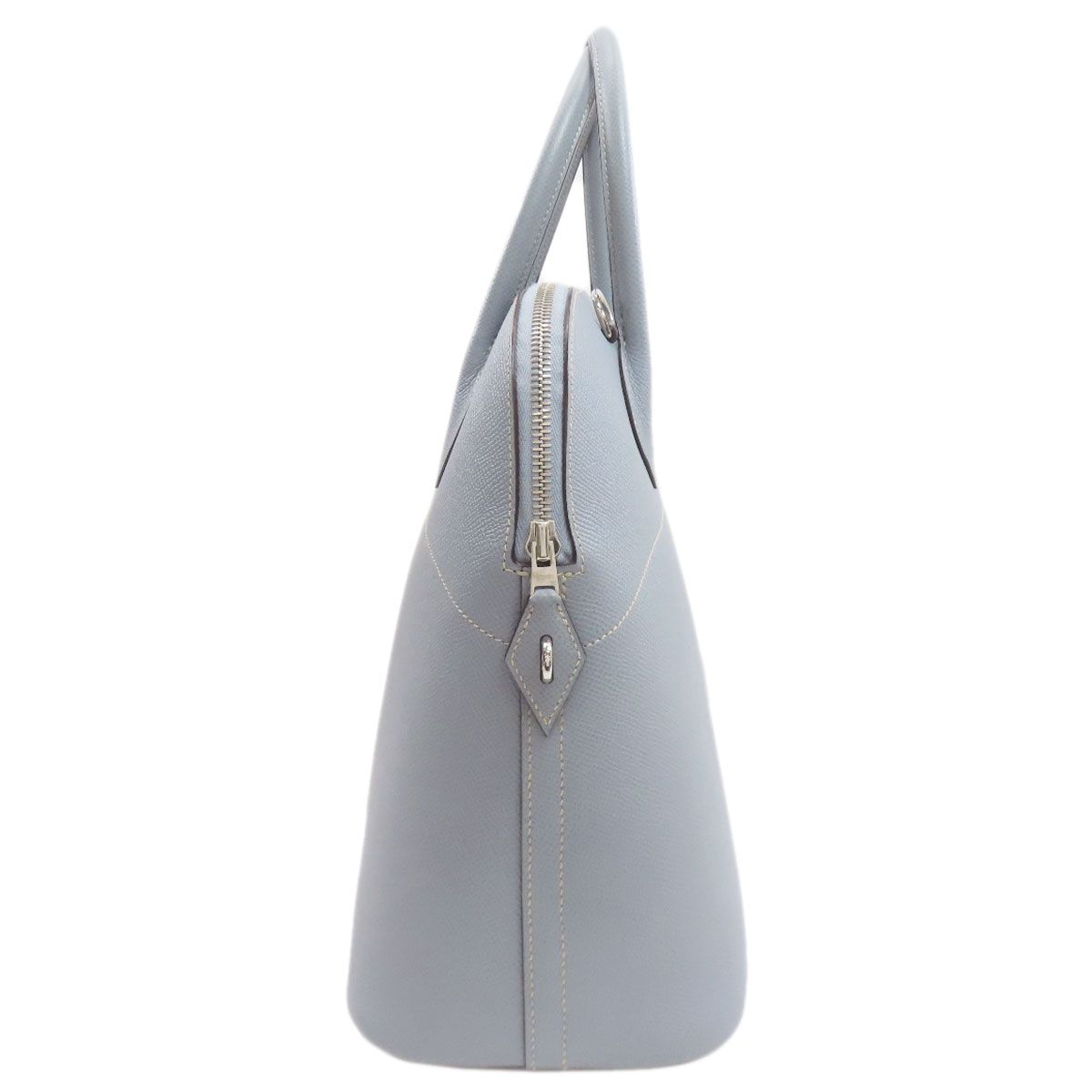 Hermes Bolide 37 Silver Handbag Epsom Light Blue — view 3