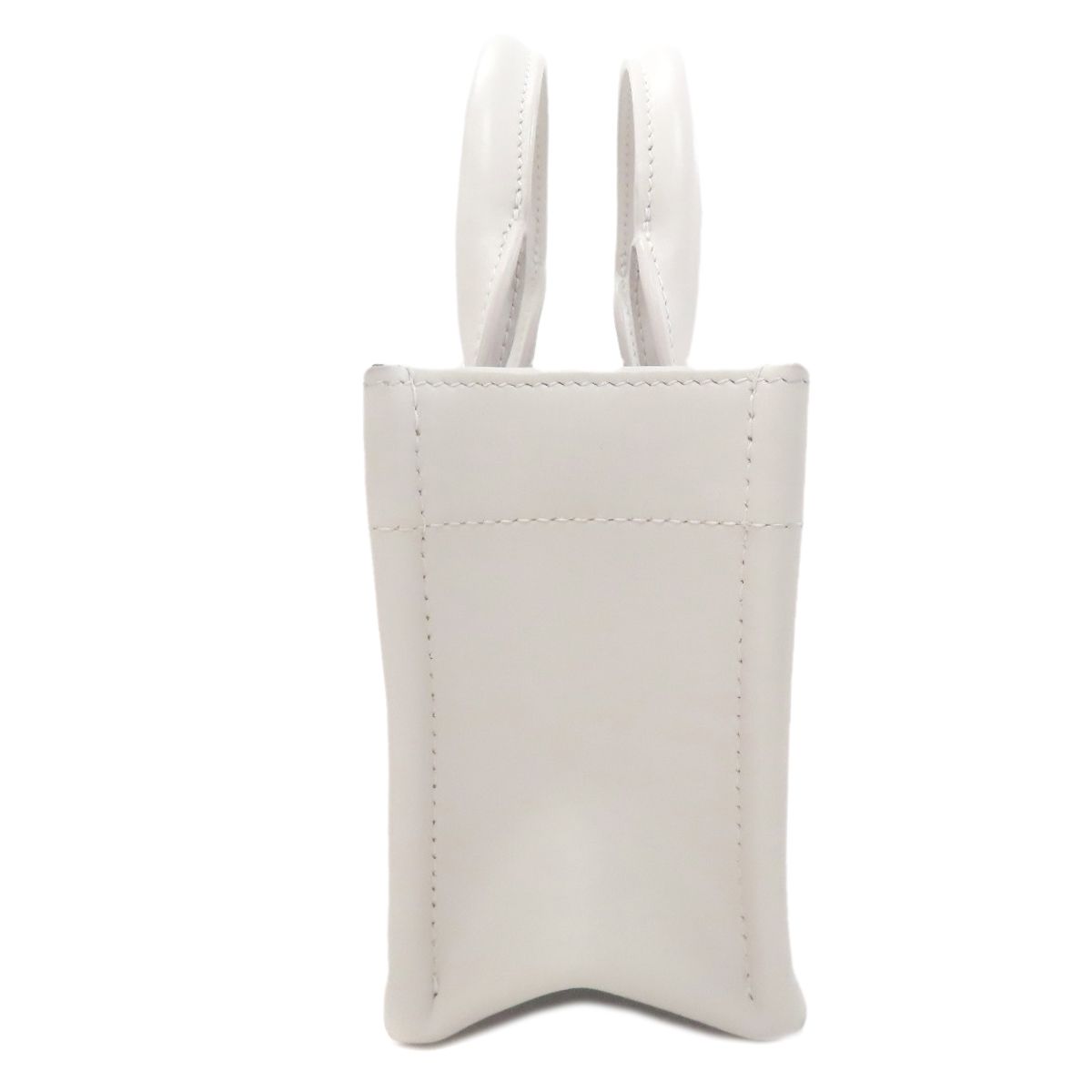 Dior Book Tote Mini Macro Cannage 2-Way Handbag White Gray — view 3