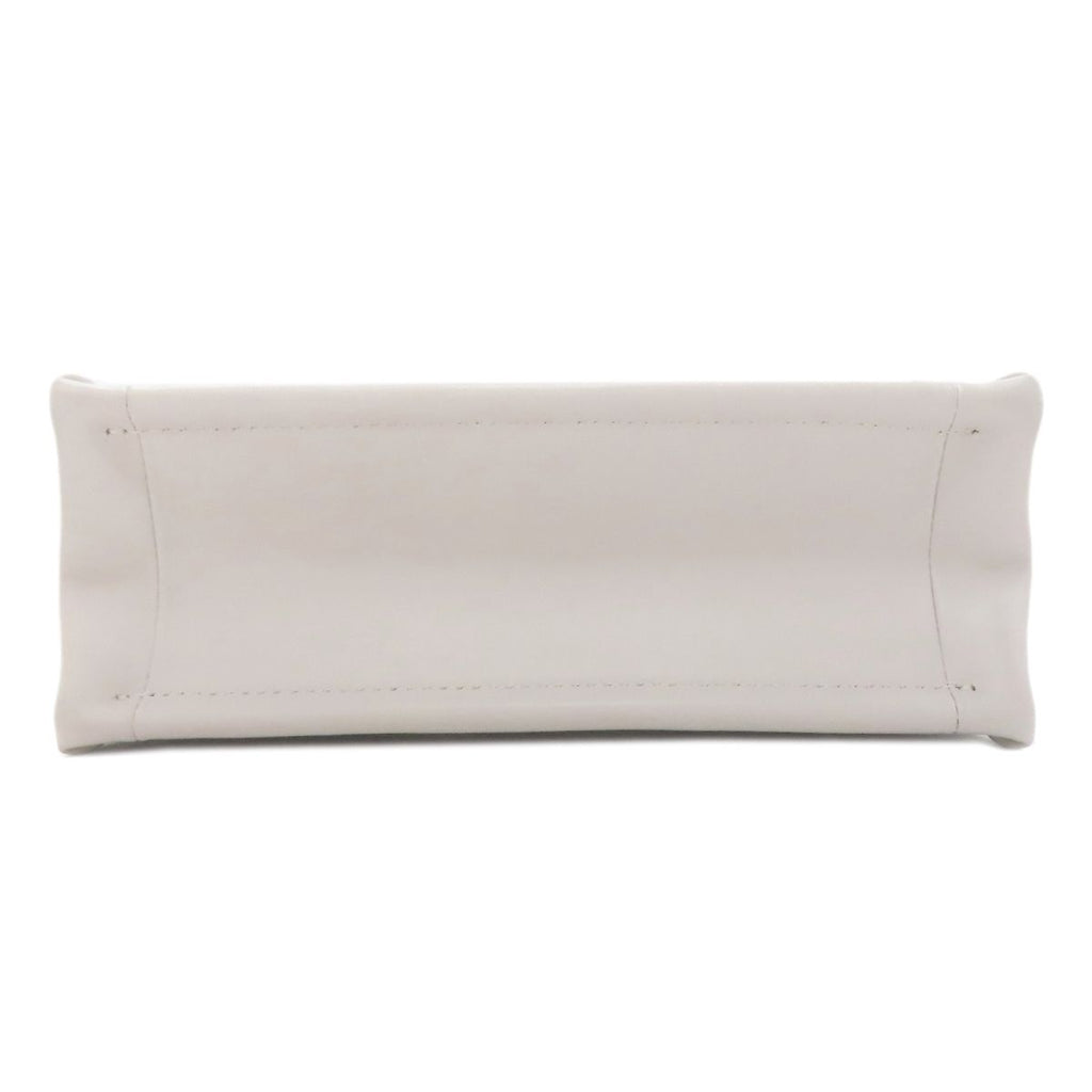 Dior Book Tote Mini Macro Cannage 2-Way Handbag White Gray — view 4