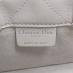 Dior Book Tote Mini Macro Cannage 2-Way Handbag White Gray — view 6