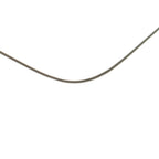 Hermes Cube Logo Wire Necklace Silver Light Blue — view 6