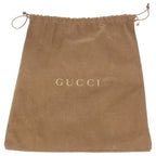 Gucci Embossed Logo Straight Tip Leather Shoes Brown — view 6