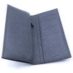 Prada Saffiano Bifold Wallet Card Case Black Leather — view 5