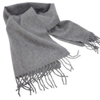 Hermes Uni Brode Scarf Cashmere Gray Autumn