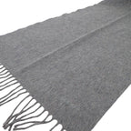 Hermes Uni Brode Scarf Cashmere Gray Autumn