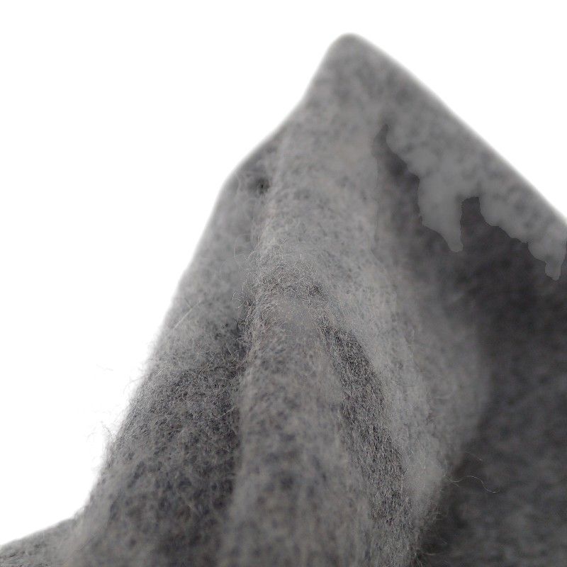 Hermes Uni Brode Scarf Cashmere Gray Autumn — view 9