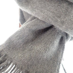 Hermes Uni Brode Scarf Cashmere Gray Autumn
