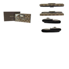 Gucci GG Crystal Brown Gold Leather Wallet — view 9