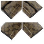 Gucci GG Crystal Brown Gold Leather Wallet — view 3