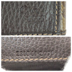 Gucci GG Crystal Brown Gold Leather Wallet — view 5