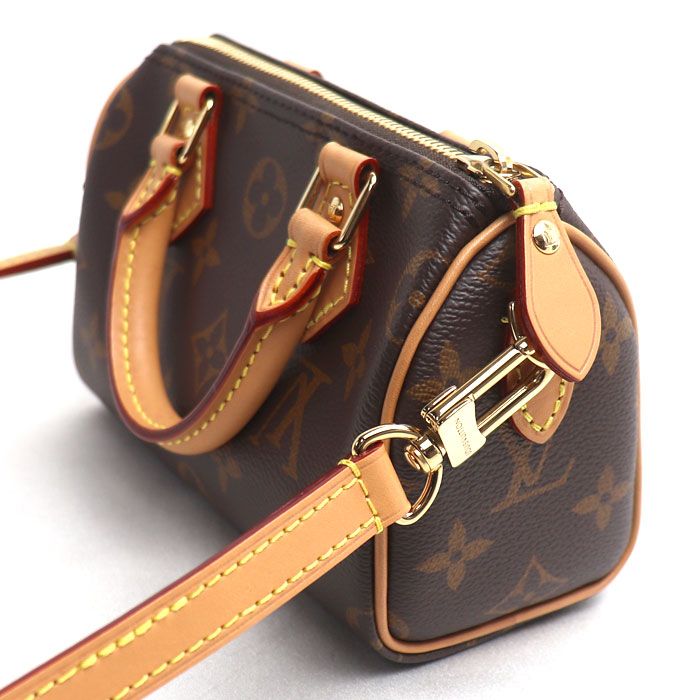 Louis Vuitton Nano Speedy 2-Way Shoulder Bag Brown — view 2