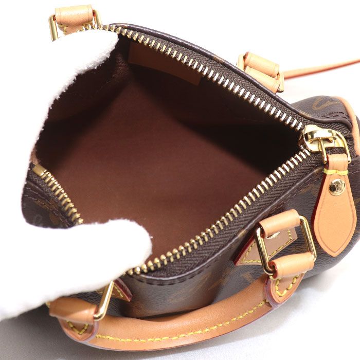 Louis Vuitton Nano Speedy 2-Way Shoulder Bag Brown — view 4