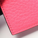 Fendi Trifold Wallet Selleria Pink Purple Leather — view 5