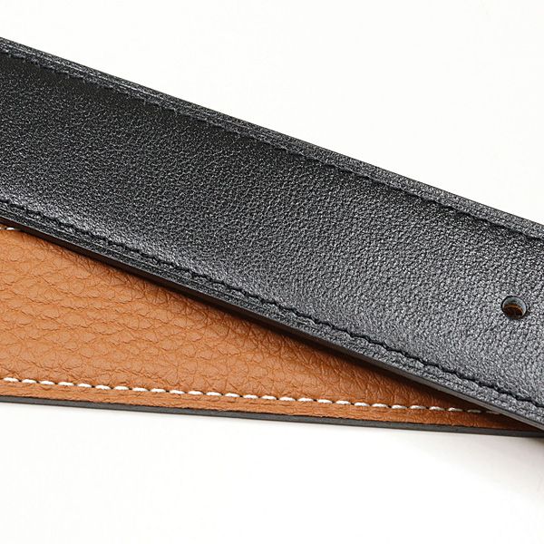 Hermes Belt Buckle Martelee & Leather 32 Calf 135 Togo Black — view 3