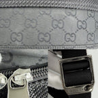 Gucci Backpack GG Web Stripe Nylon Black — view 7
