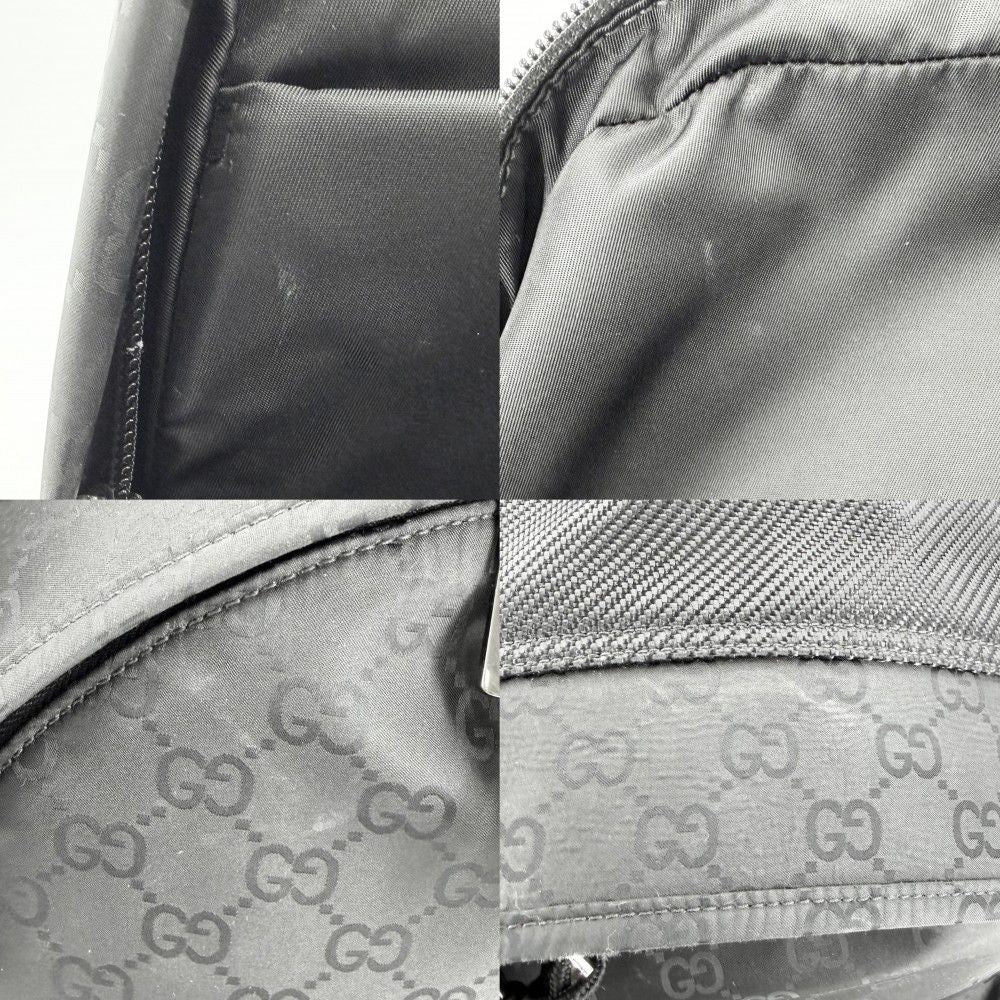 Gucci Backpack GG Web Stripe Nylon Black — view 8