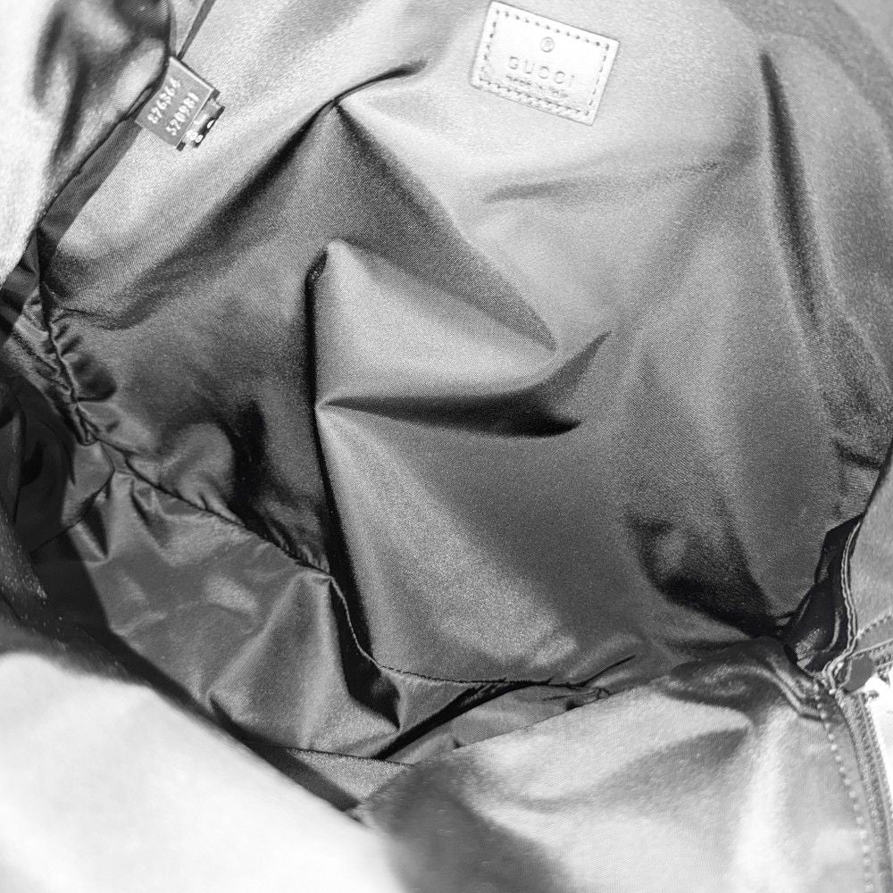 Gucci Backpack GG Web Stripe Nylon Black — view 5