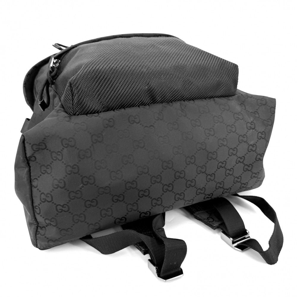 Gucci Backpack GG Web Stripe Nylon Black — view 3