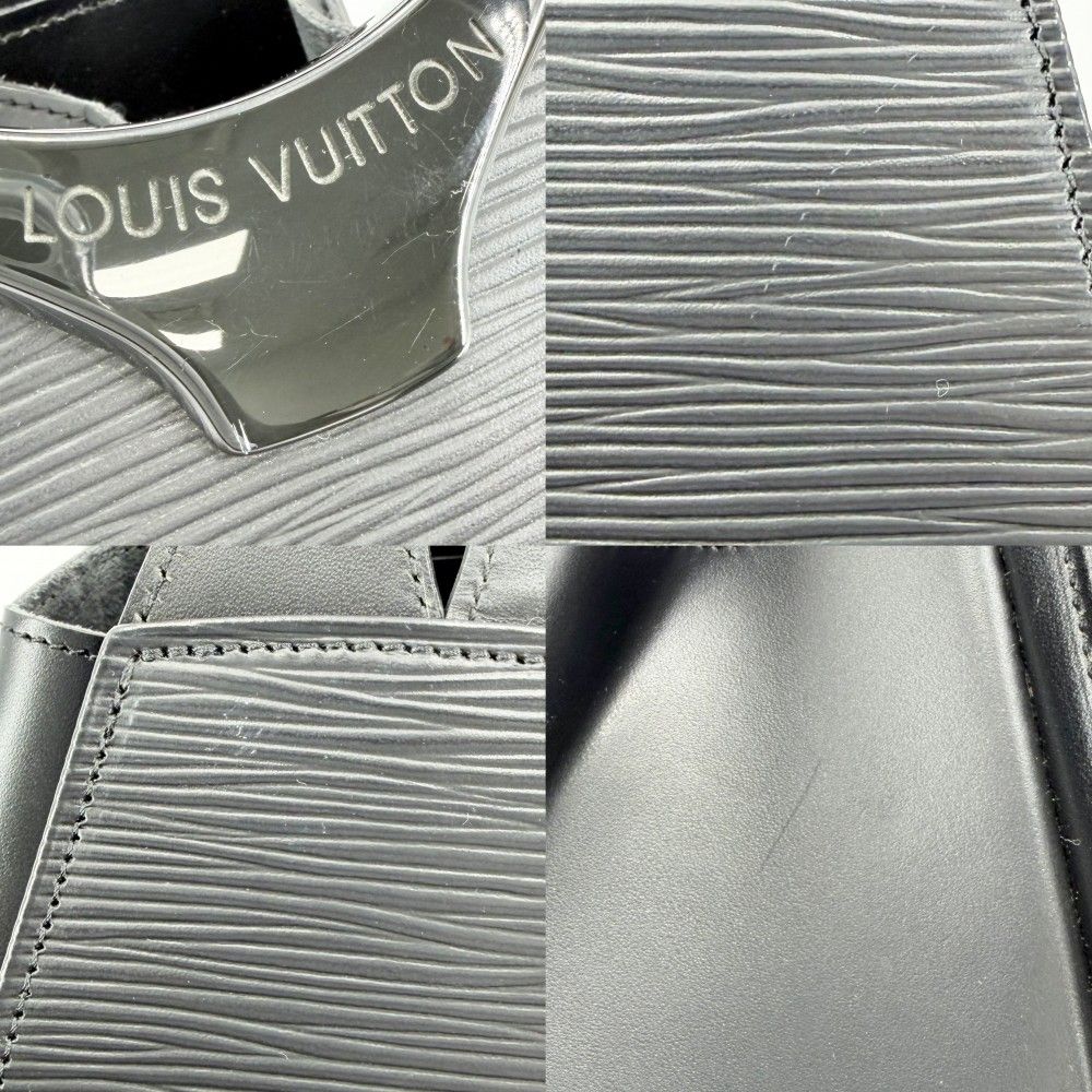 Louis Vuitton Shoulder Bag Epi Mini Crossbody Pochette Black Noir — view 7