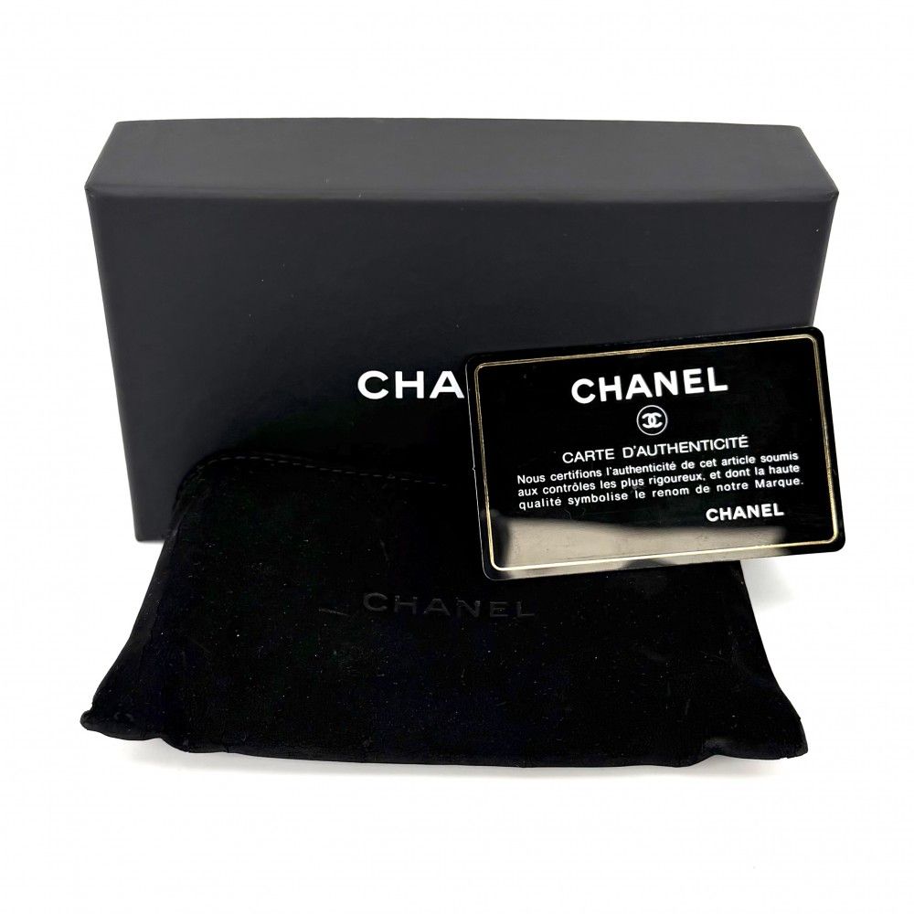Chanel Coin Case Metallic Stitch Card CC Logo Purse — view 8