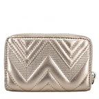 Chanel Coin Case Metallic Stitch Card CC Logo Purse — view 2