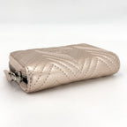 Chanel Coin Case Metallic Stitch Card CC Logo Purse — view 3