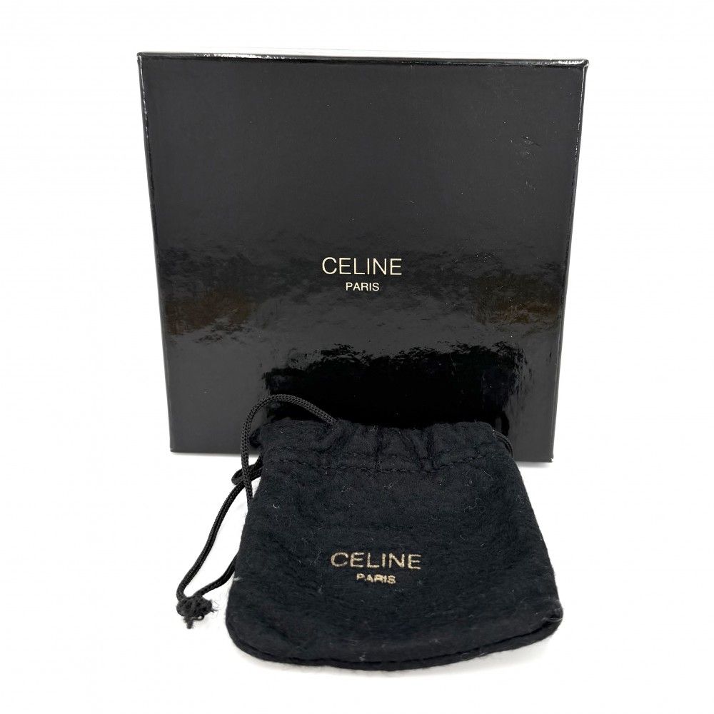 Celine Earrings Arc de Triomphe Square Vintage Stone — view 6
