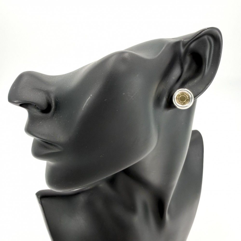 Hermes Earrings Clou de Selle 18K Gold X — view 2