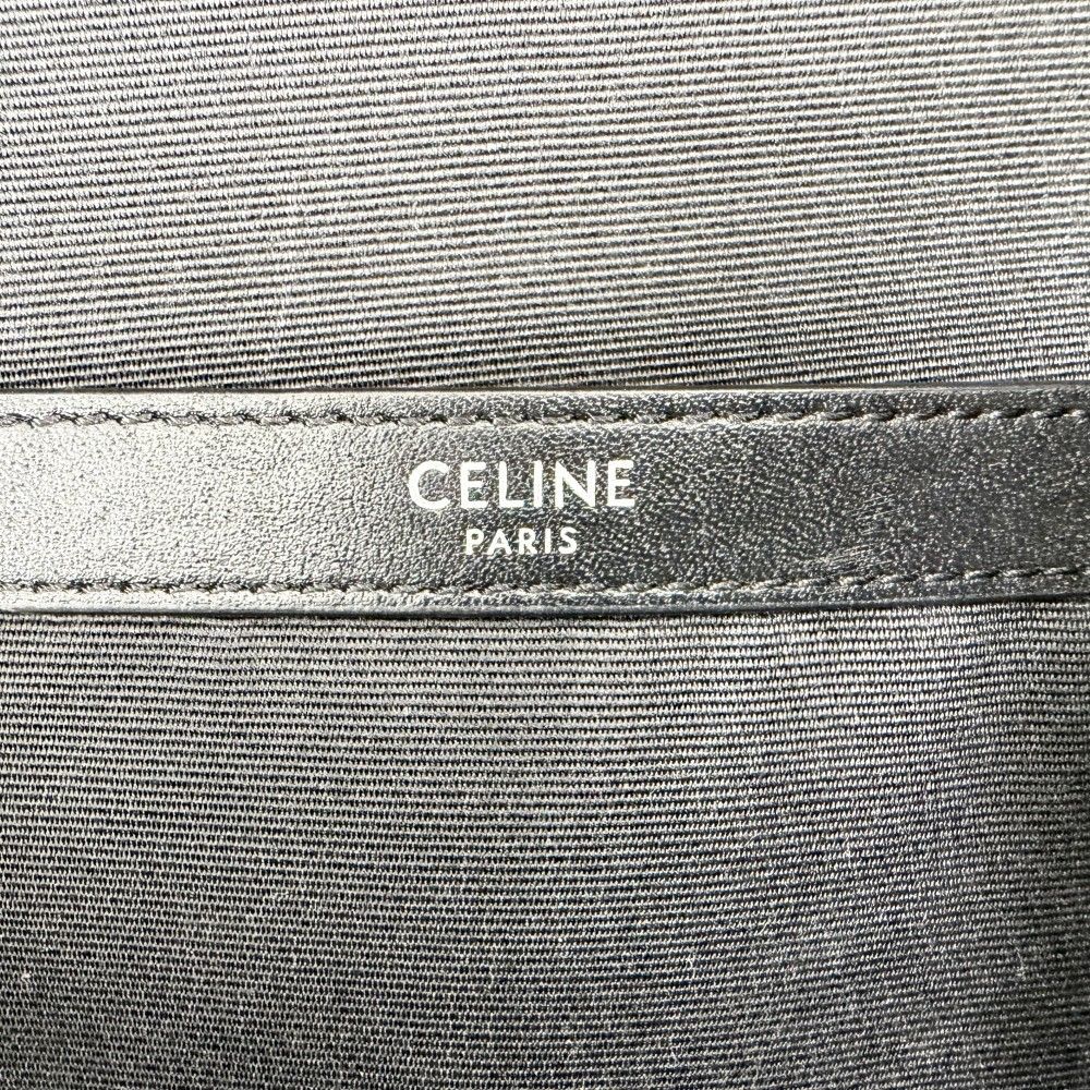 Celine Backpack Leather Canvas Brown X Black — view 5