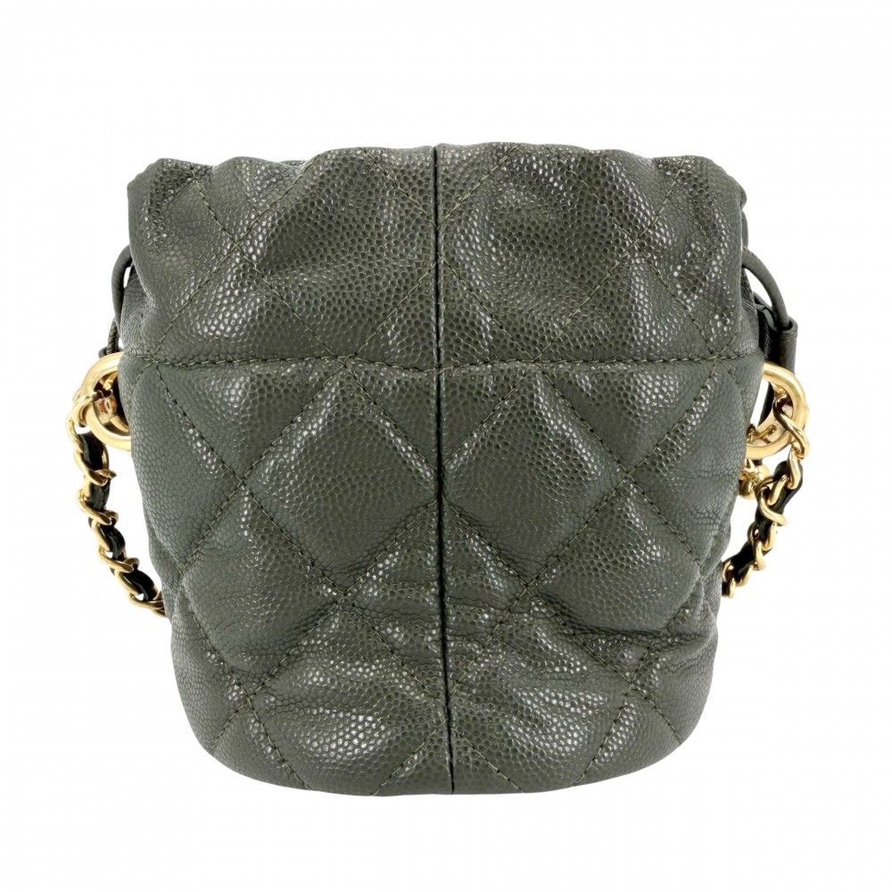 Chanel Shoulder Bag Quilted Drawstring Chain — view 2
