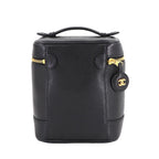 Chanel Vanity Hand Bag Caviar Leather Black CC Logo Gold — view 3