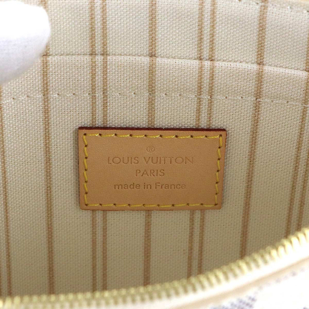 Louis Vuitton Damier Azur Pouch Beige Gold — view 6