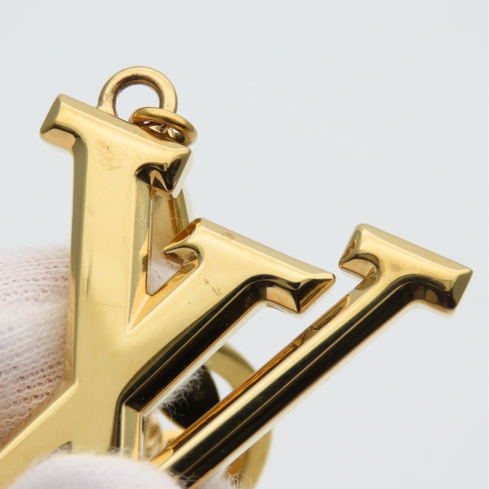 Louis Vuitton Key Holder Porte Cles LV Facet Metal Gold Plated — view 6