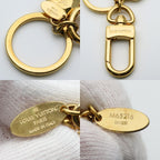 Louis Vuitton Key Holder Porte Cles LV Facet Metal Gold Plated — view 9
