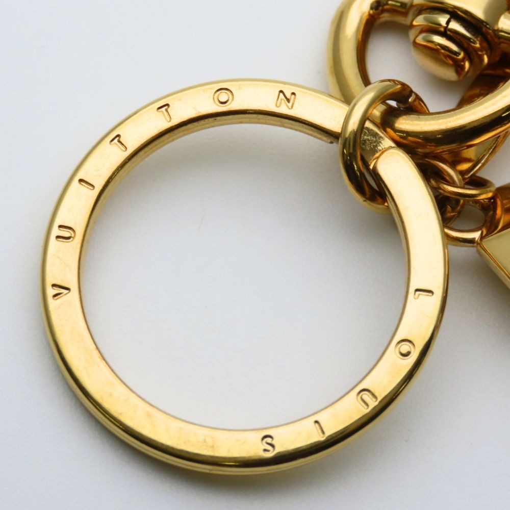 Louis Vuitton Key Holder Porte Cles LV Facet Metal Gold Plated — view 8