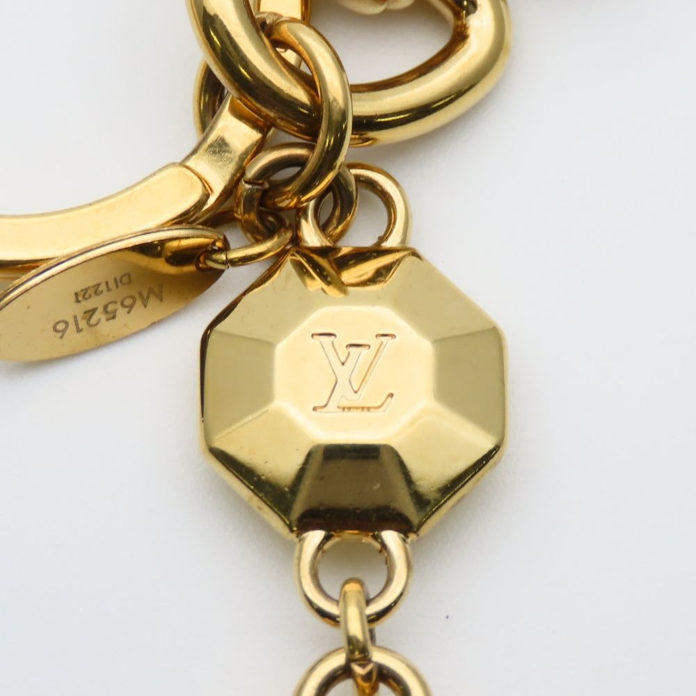 Louis Vuitton Key Holder Porte Cles LV Facet Metal Gold Plated — view 7