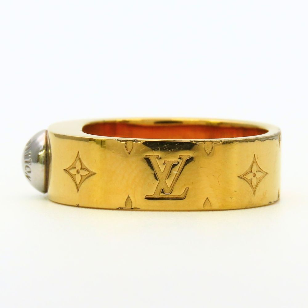 Louis Vuitton Ring Sling Bag Nanogram S Metal Gold Silver Plated — view 4