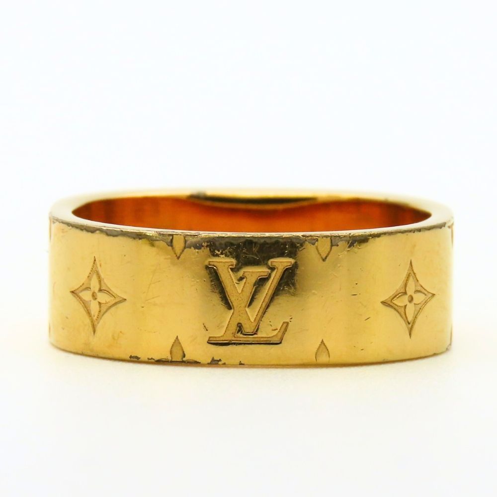 Louis Vuitton Ring Sling Bag Nanogram S Metal Gold Silver Plated — view 5