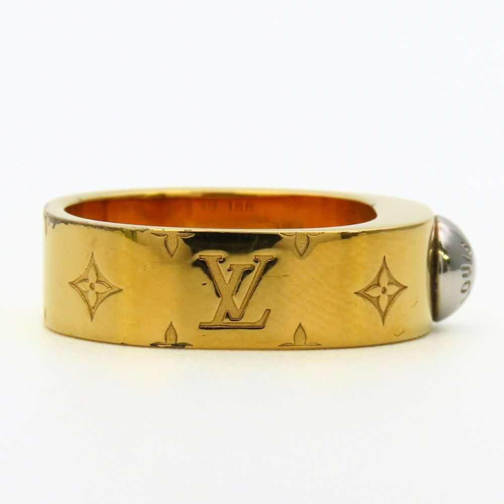 Louis Vuitton Ring Sling Bag Nanogram S Metal Gold Silver Plated — view 6