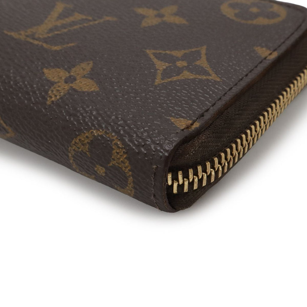 Louis Vuitton Monogram Portefeuille Clemence Zip Around Wallet Fuchsia — view 3