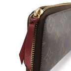 Louis Vuitton Monogram Portefeuille Clemence Zip Around Wallet Fuchsia — view 4
