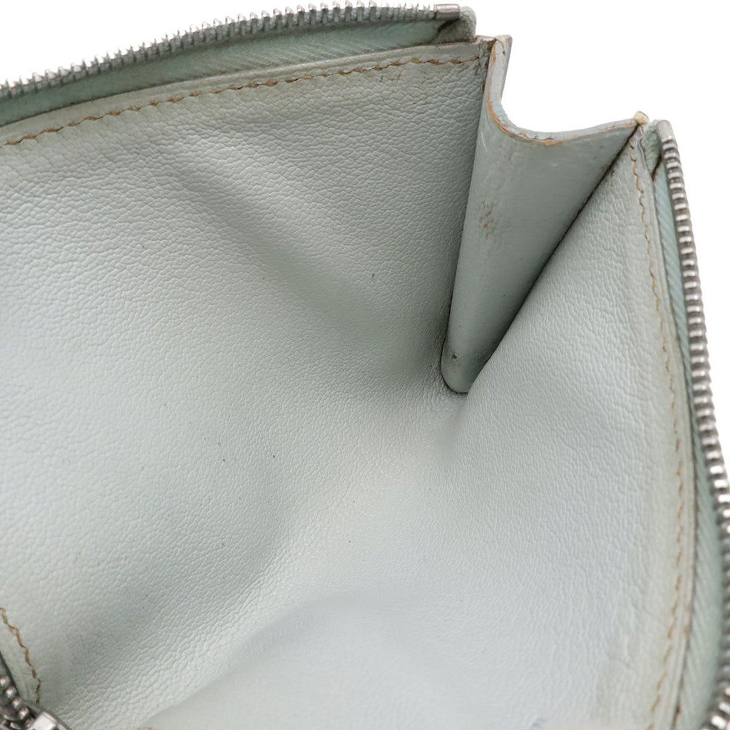 Hermes Remix Card Case Passcase L-shape Zipper Strap Leather Light Gray — view 6