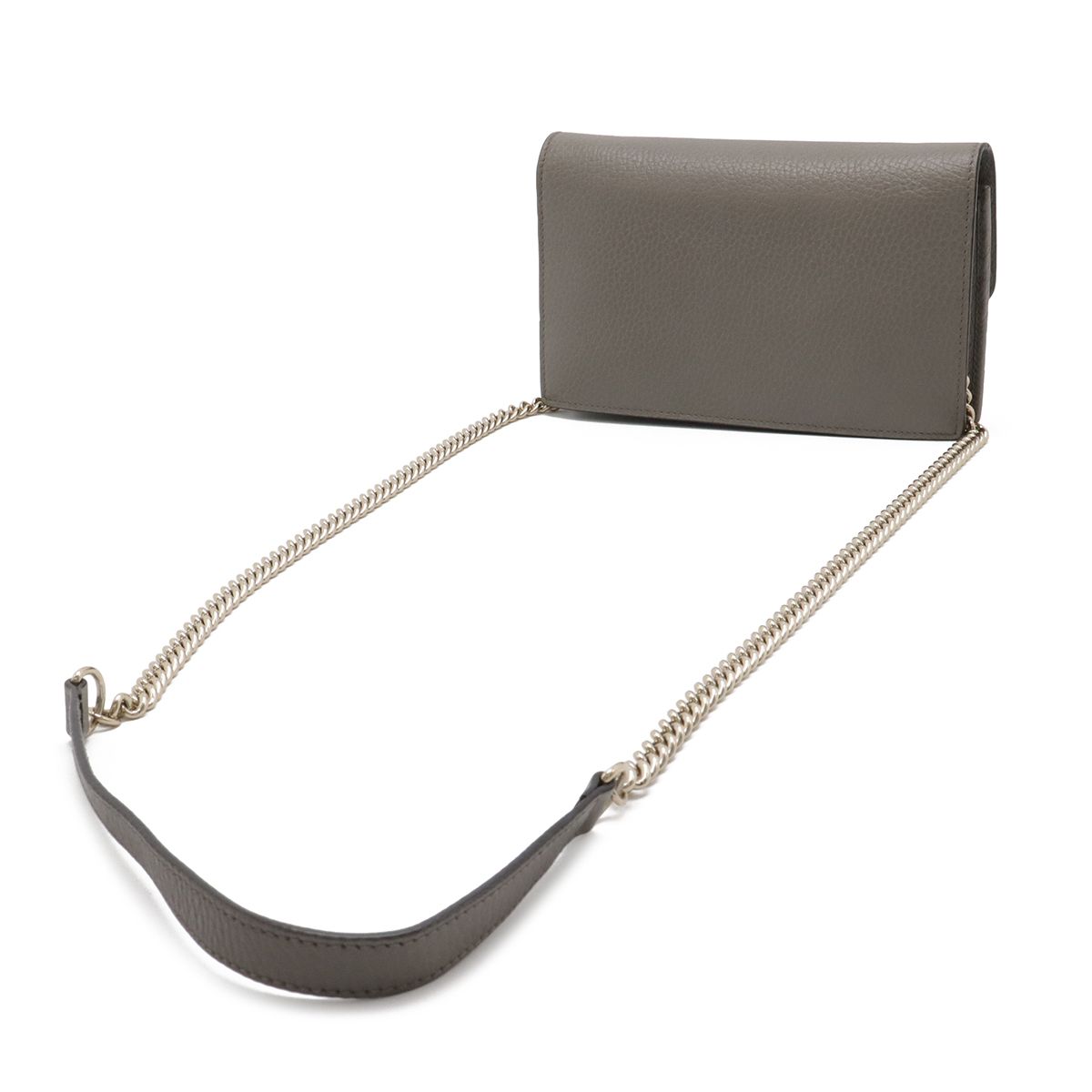Gucci Interlocking Logo Chain Wallet Shoulder Bag 2-Way Clutch — view 2