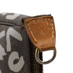 Louis Vuitton Monogram Graffiti Pochette Pouch Handbag Argen Gray Arjan — view 6