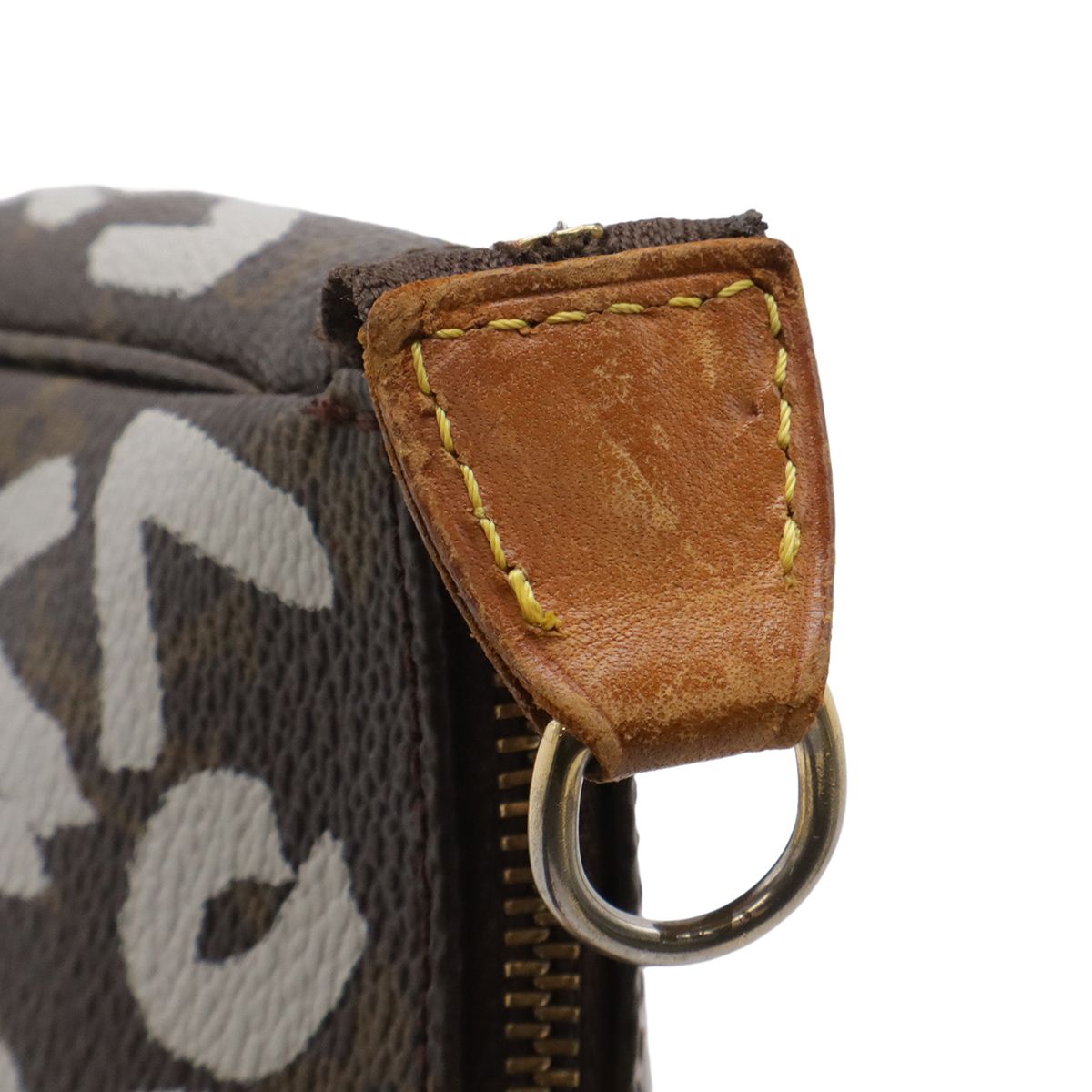 Louis Vuitton Monogram Graffiti Pochette Pouch Handbag Argen Gray Arjan — view 6