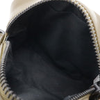 Bottega Veneta Reggero Perforated Shoulder Bag Pochette Leather Khaki Black — view 5