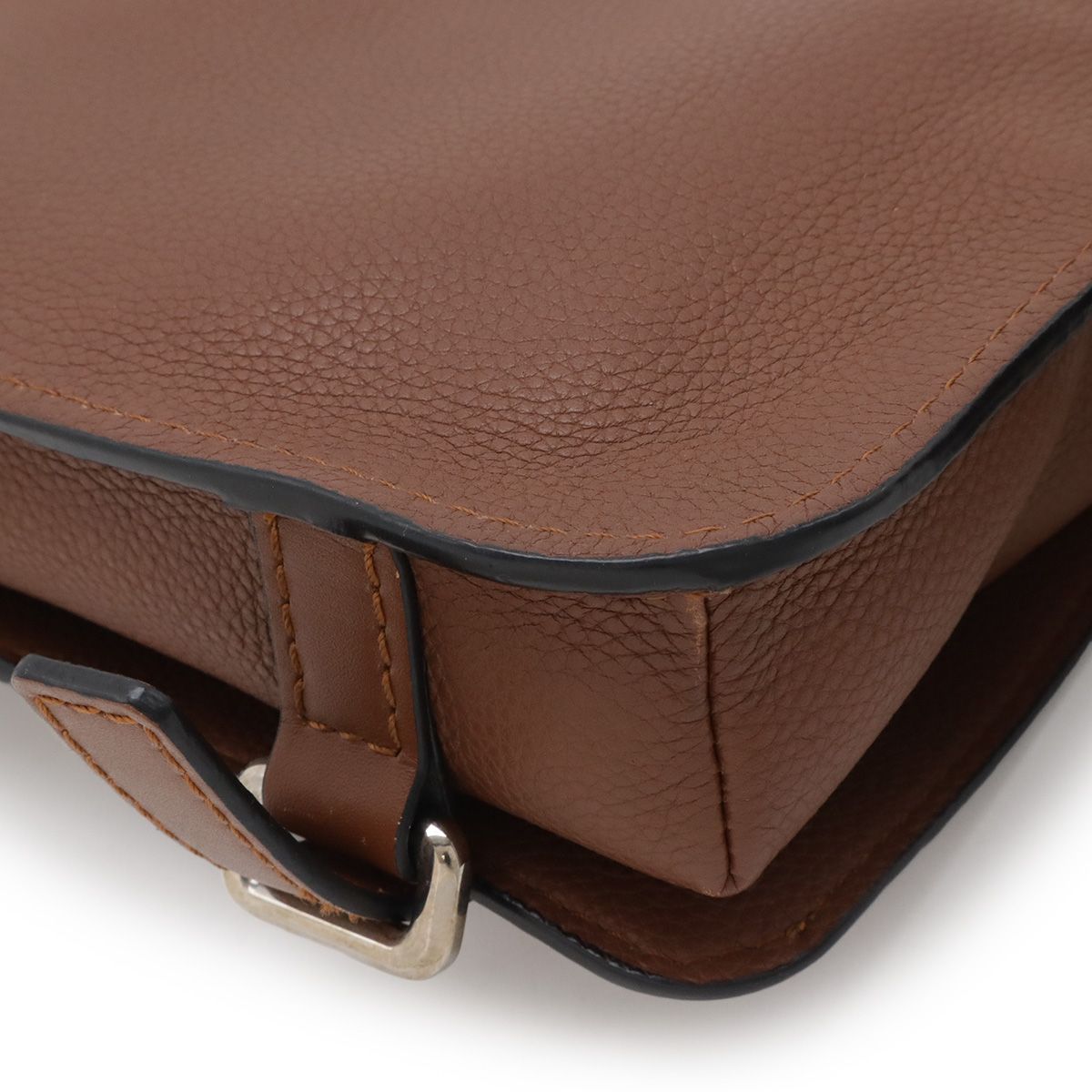 Loewe Anagram Military Bum Bag Crossbody Leather Silver Ha — view 3