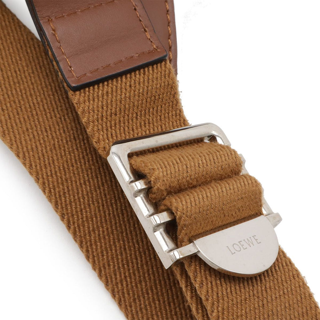 Loewe Anagram Military Bum Bag Crossbody Leather Silver Ha — view 5